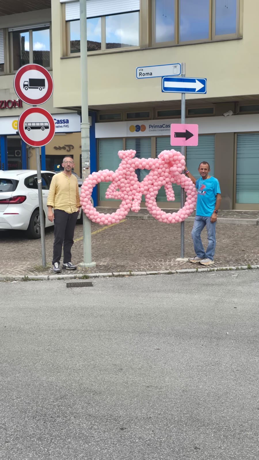 Codroipo in rosa per il Giro d'Italia