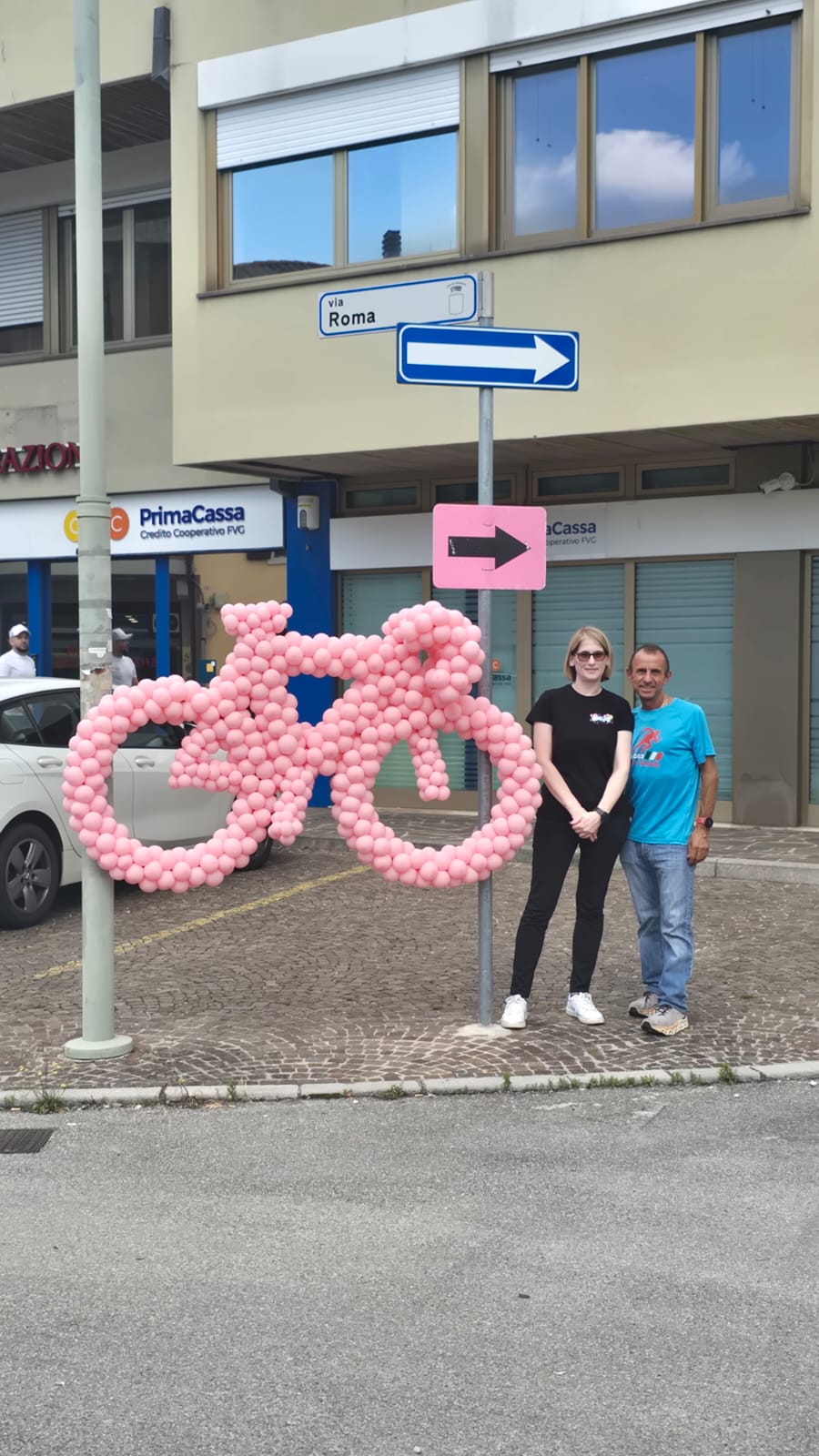 Allestimenti del Giro d'Italia in città